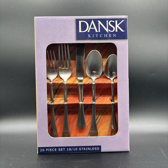 Dansk Other - Dansk Graves Studio 20pc Wav.E Flatware Set Stainless 18/10 Fork Spoon Knife